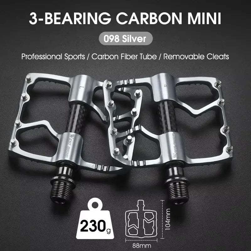 West Biking Ultralight Bicycle Pedals Aluminum Alloy MTB Road