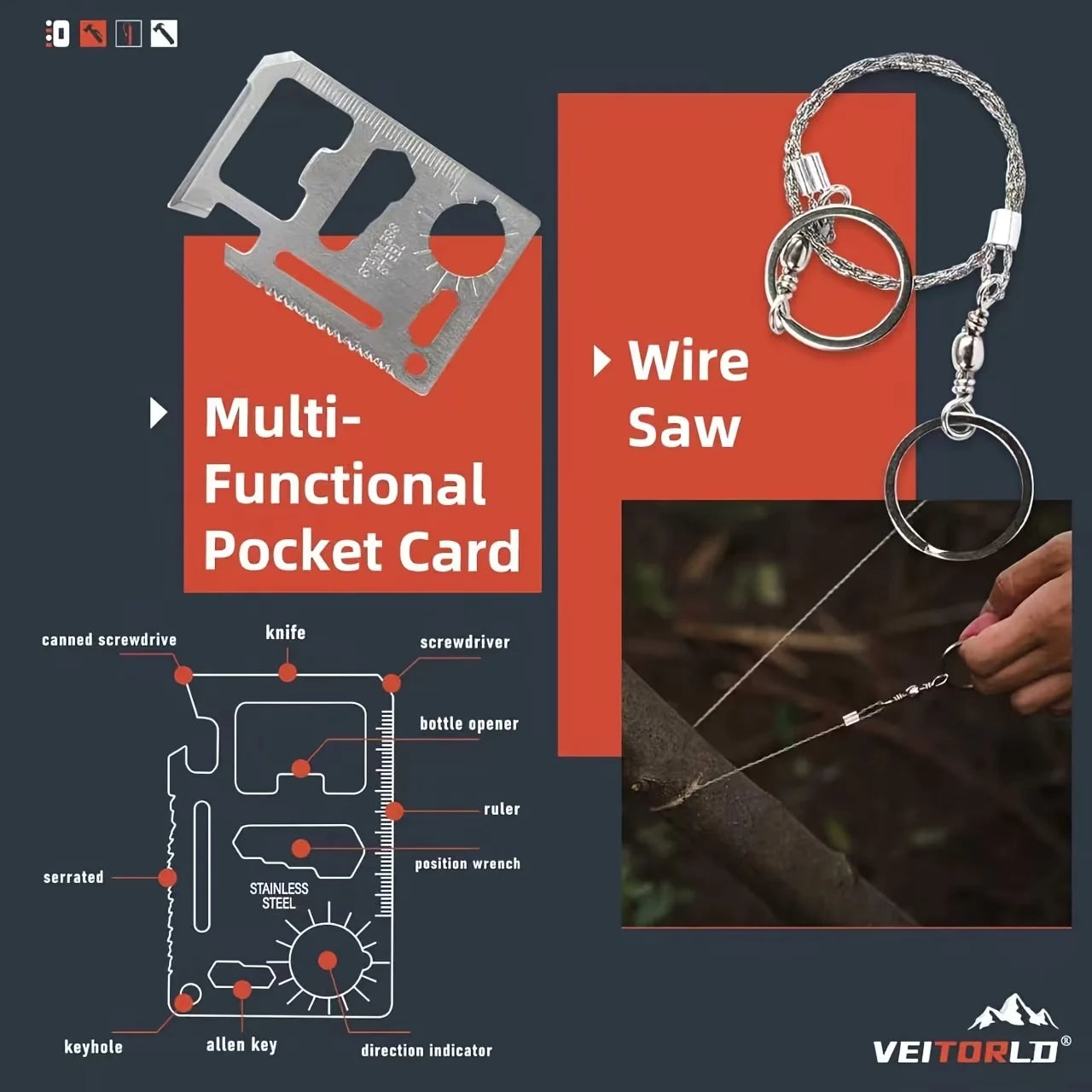 232pcsMulti-Functional Tool Backpack Emergency Survival Kit Camping Gear First Aid Supplies with MOLLE Pouches Suitable for Hunting Camping Gardening Outdoor Adventure Creative Gift for Valentine's Day Father's Day Birthday