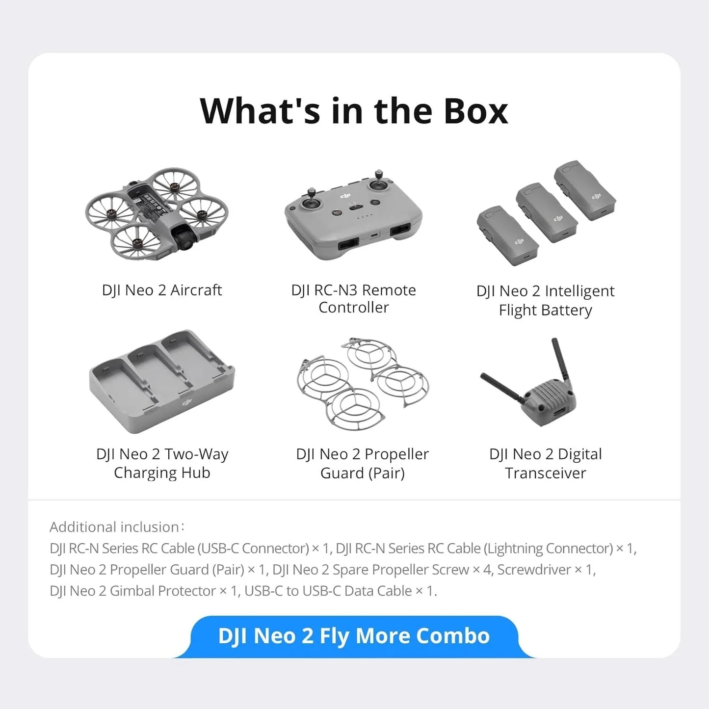 DJI Neo 2 Fly More Combo Drone with RC N3 4K Camera