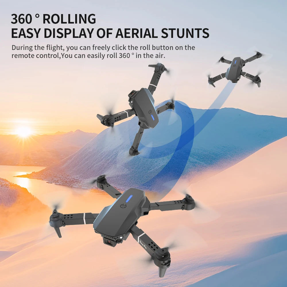 E88PRO Drone 8K 5G Dual Camera Quadcopter With Remote Control