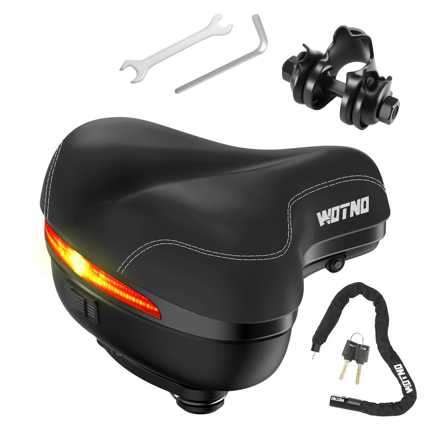 Wide Memory Foam Road Bike Saddle for Women and Men