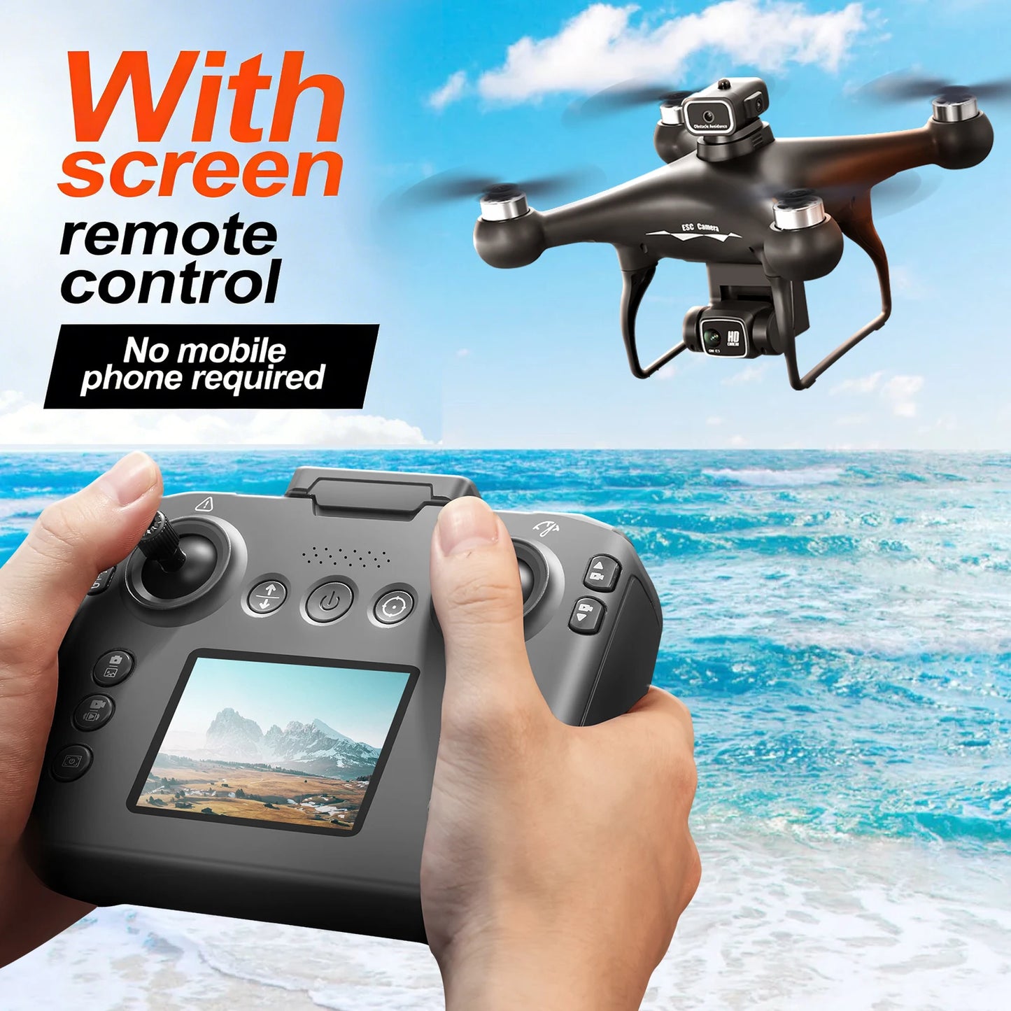 ZNLYRION S116 RC Drone With Brushless Motors Carry Bag Included