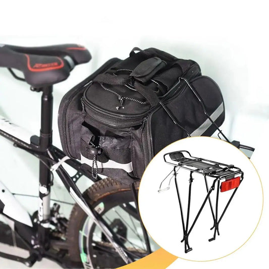 Aluminum Bicycle Rear Cargo Rack Large Capacity For Disc Brakes