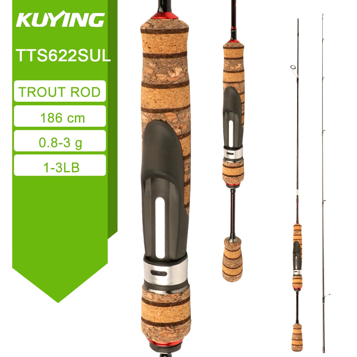 Kuying Teton Spinning Casting Rod For Lure Fishing Fuji Parts
