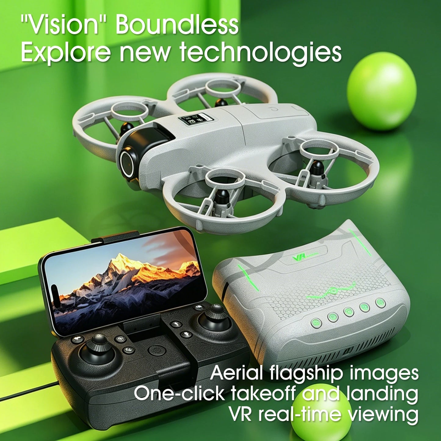 Mini Beginner Drone With App Control And 2 Axis Gimbal