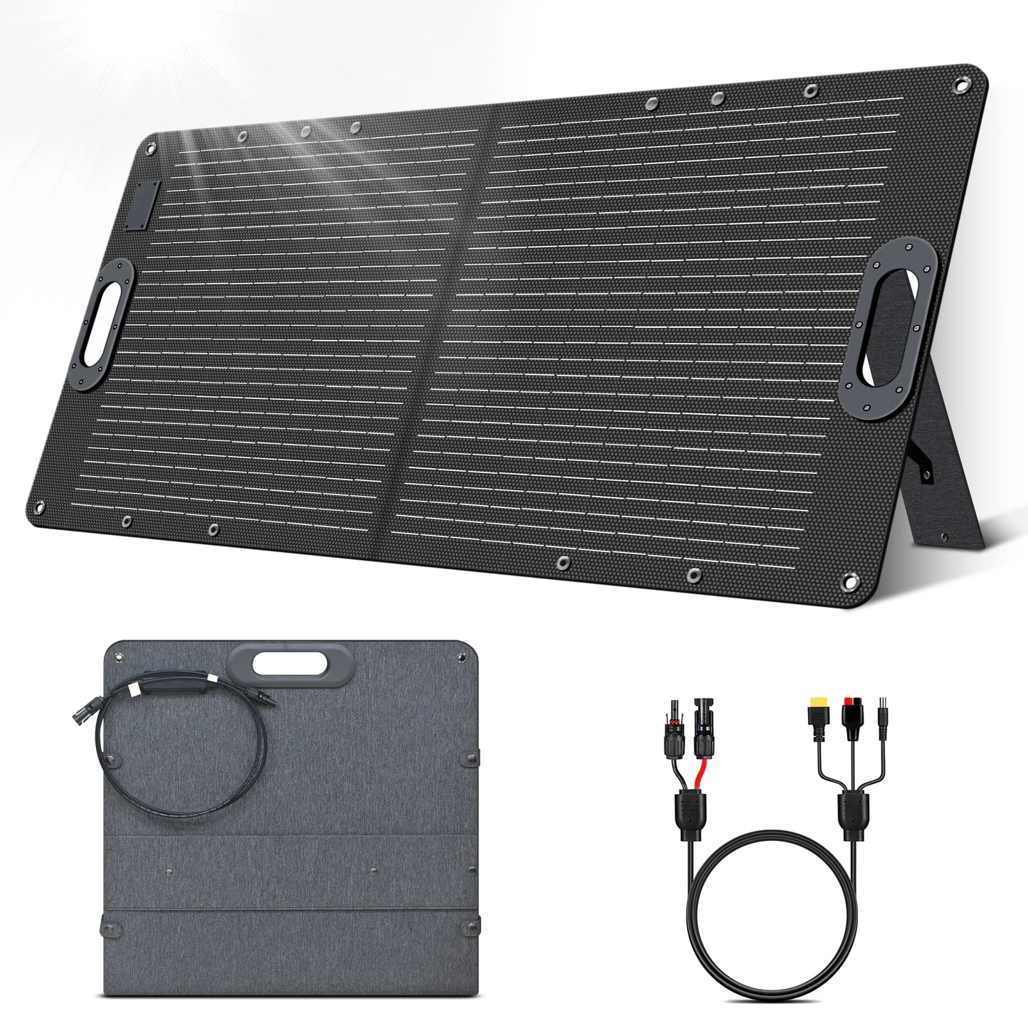 CTOLITY SPC100 100W Solar Panel Kit Portable Solar Generator
