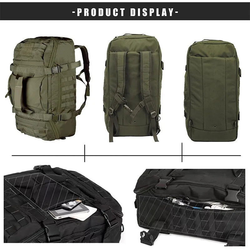 LQARMY 3 Way Duffel Bag Waterproof Travel Bag Unisex Gear