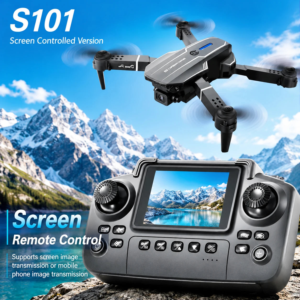 ZNLYRION RC Drone With HD Camera Altitude Hold 3 Speed