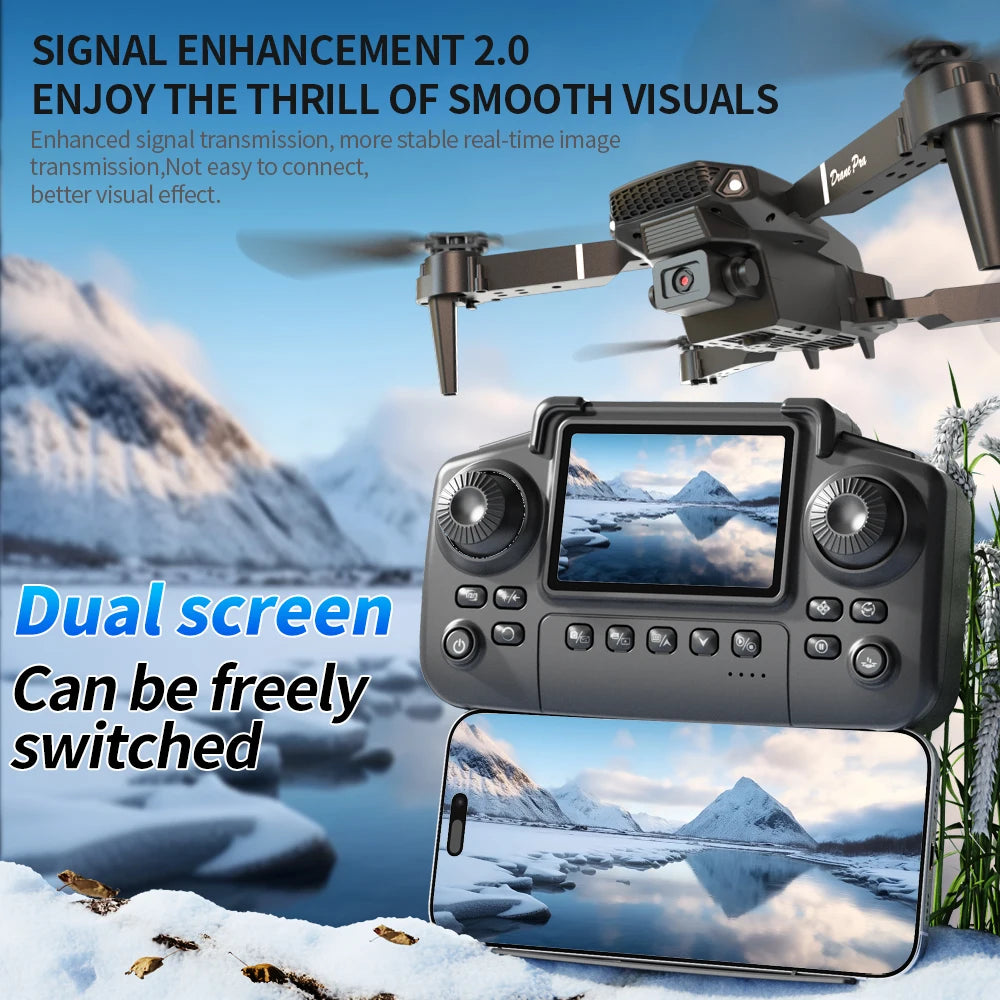 E88PRO Drone 8K 5G Dual Camera Quadcopter With Remote Control