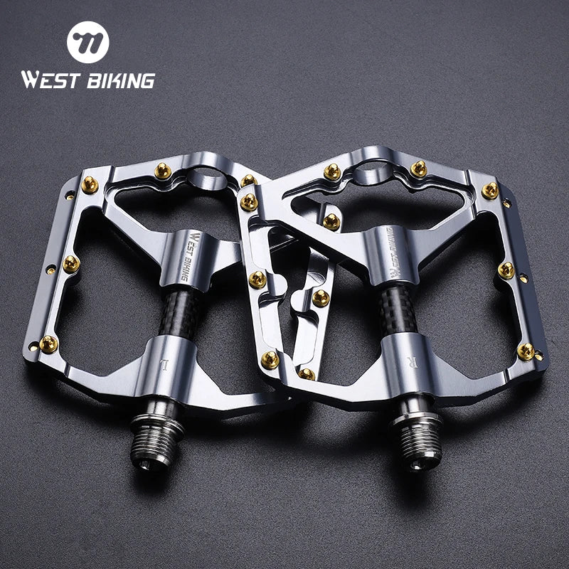 West Biking Ultralight Bicycle Pedals Aluminum Alloy MTB Road