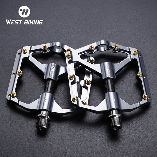 West Biking Ultralight Bicycle Pedals Aluminum Alloy MTB Road