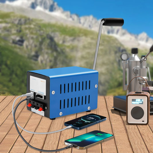 Manual Hand Crank Generator 20W Portable Emergency USB Charger for Travel