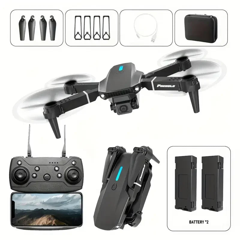 4K Drone With Wide Angle Dual HD Camera Foldable RC WiFi FPV