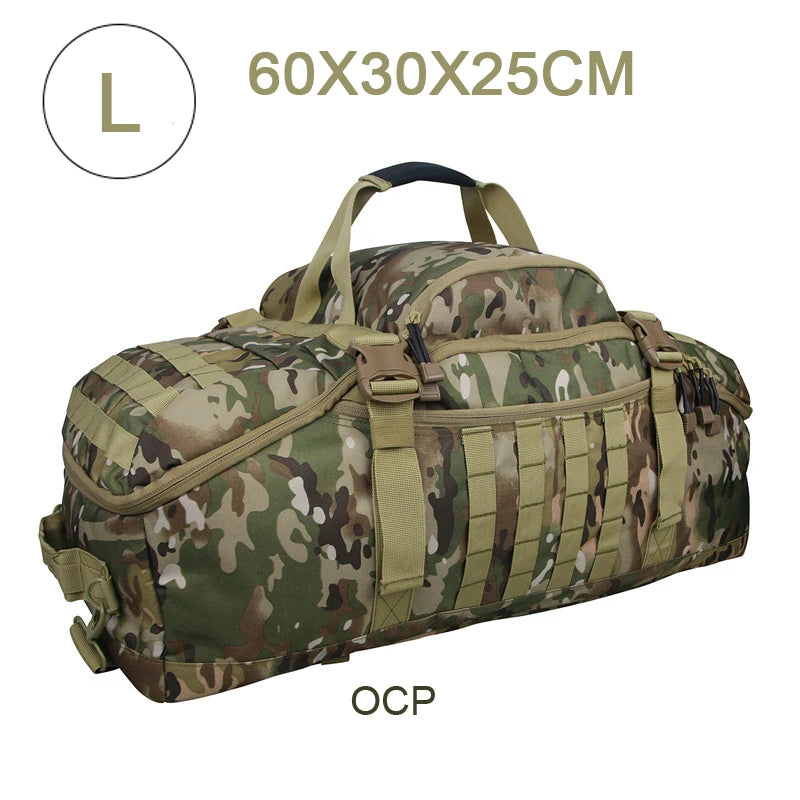 LQARMY 3 Way Duffel Bag Waterproof Travel Bag Unisex Gear