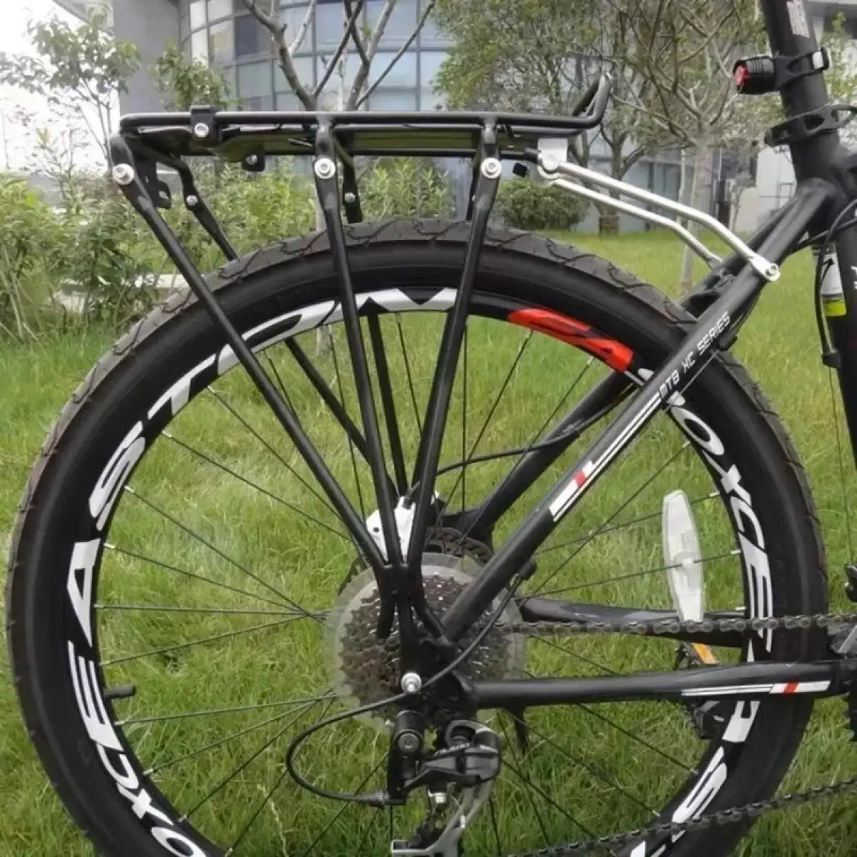 Aluminum Bicycle Rear Cargo Rack Large Capacity For Disc Brakes