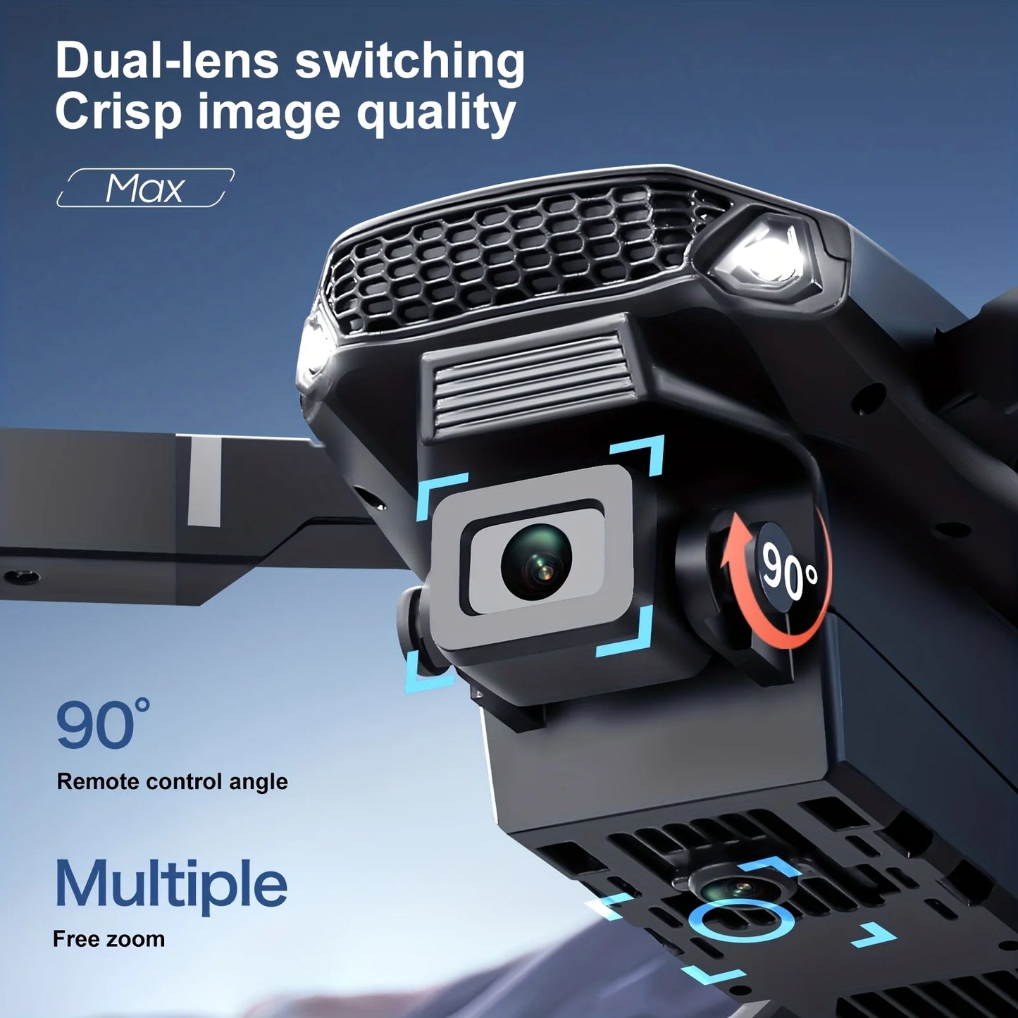 E88PRO MAX Foldable Drone With Dual Cameras And Return Home