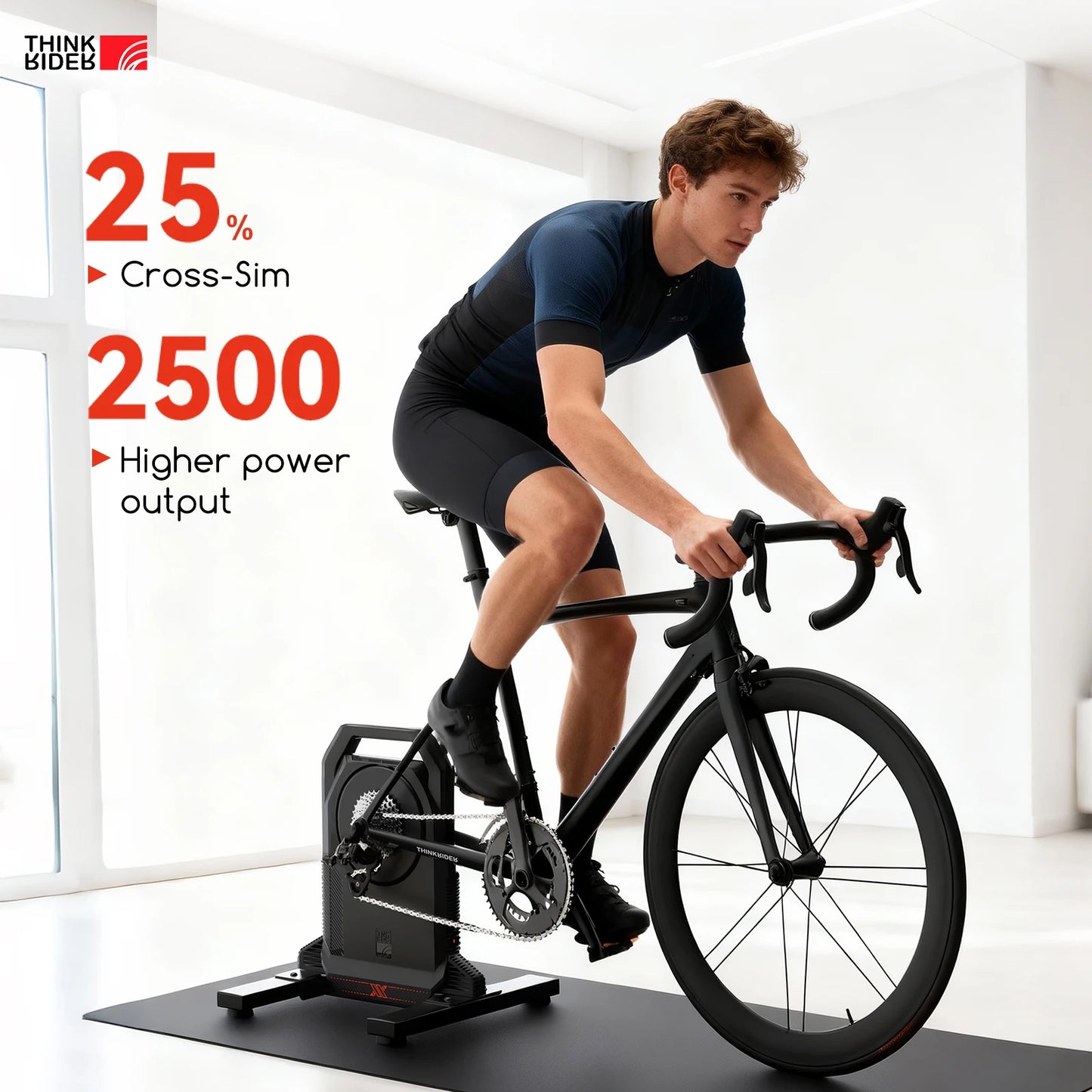 ThinkRider XXPRO Direct Drive Smart Bike Trainer 2500W Indoor
