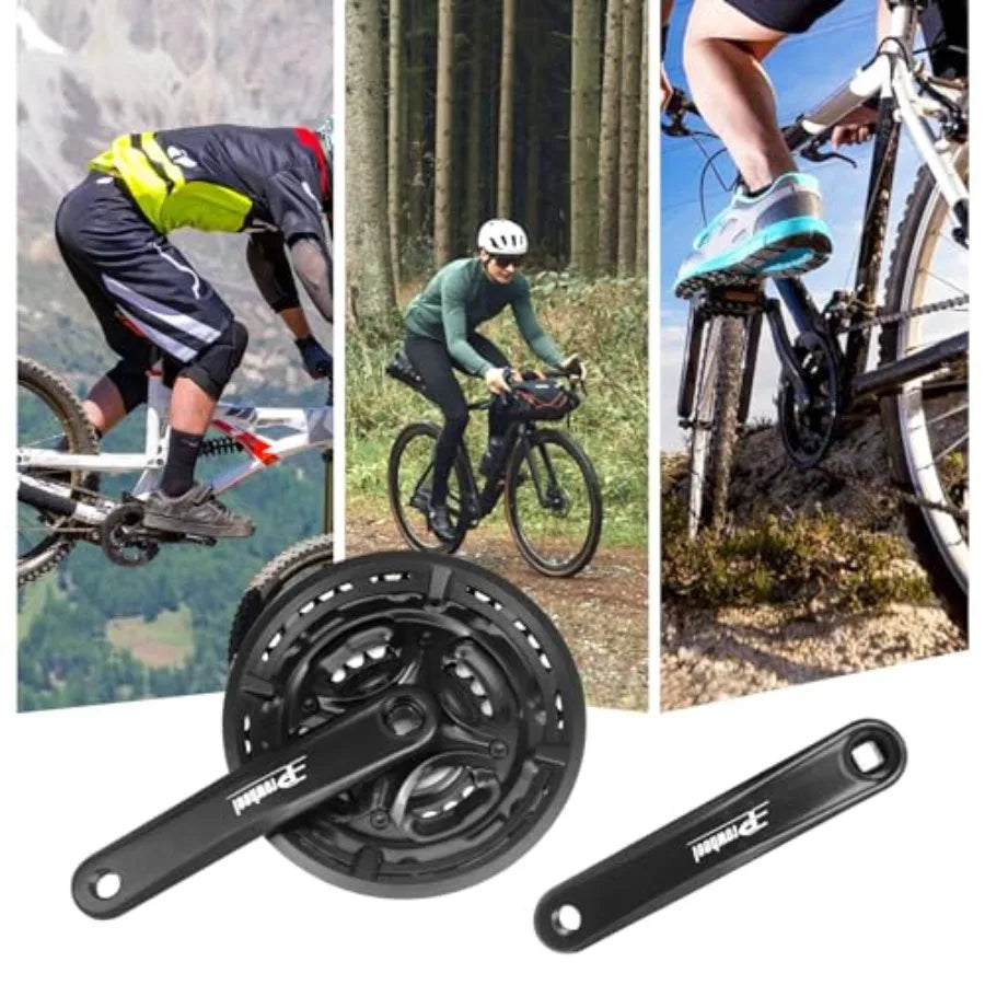 Square Gear Crankset FortyTwo ThirtyFour TwentyFour Teeth 3x6 3x7 3x8