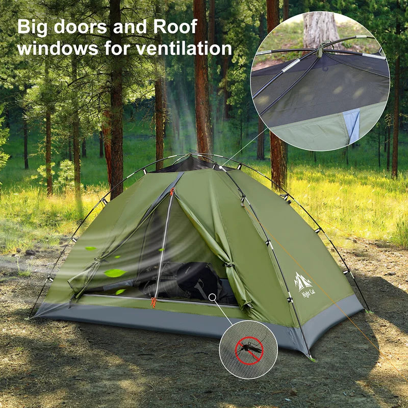 1-2 Person Lightweight Backpacking Tent Camping Tent Waterproof Portable Hiking