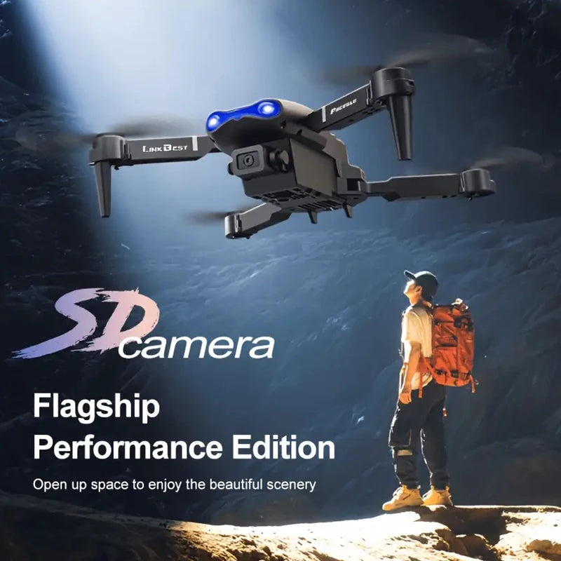 ZNLYRION Dual Camera FPV Drone Optical Flow Hover Foldable Quadcopter