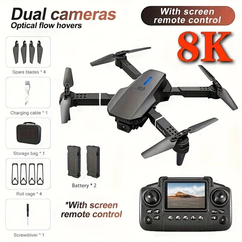 E88PRO MAX Foldable Drone With Dual Cameras And Return Home