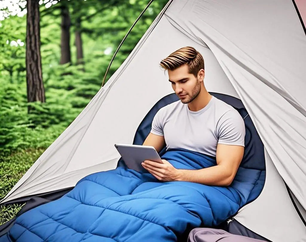 Camping Sleeping Bag Lightweight 4 Season Warm Envelope Backpacking Outdoor Mummy Cotton Winter Sleeping Bag