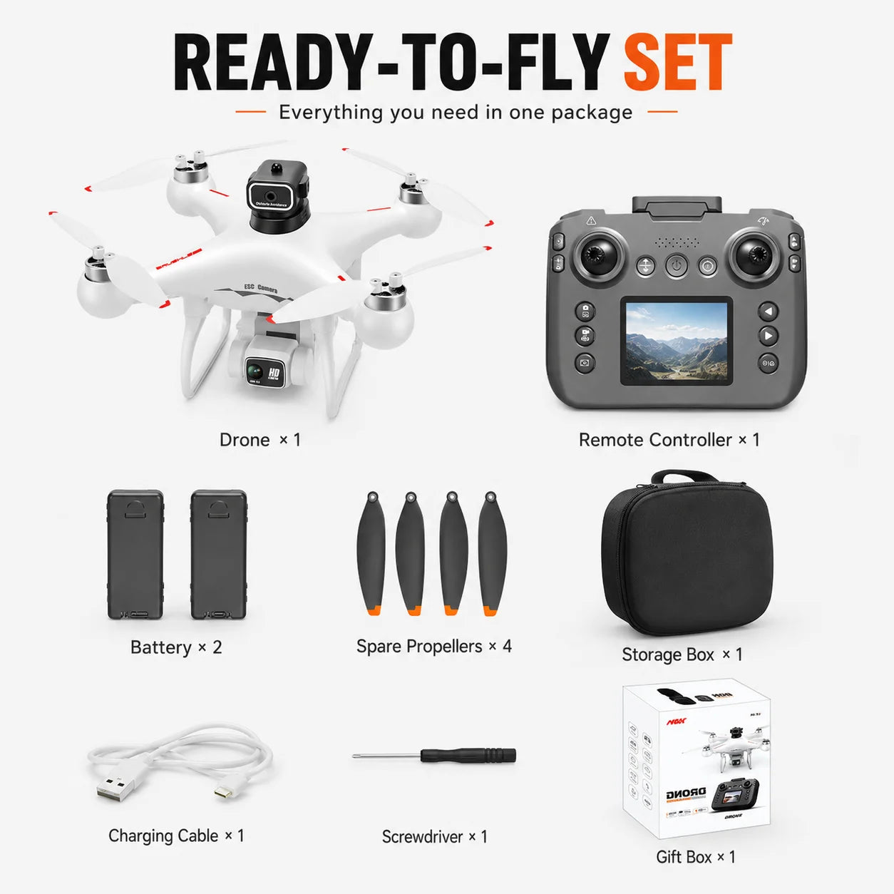ZNLYRION S116 RC Drone With Brushless Motors Carry Bag Included