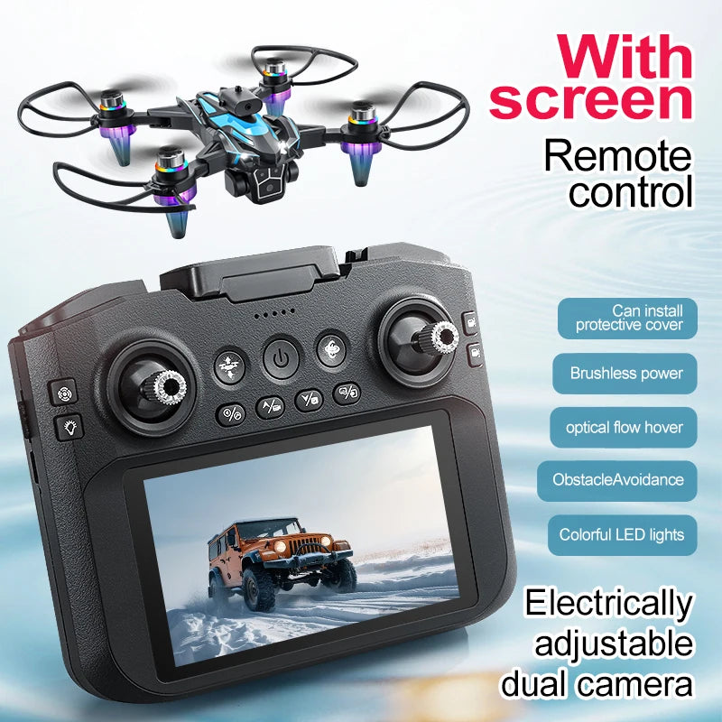 Drone With 4K Recording and Three Cameras on 3-Axis Gimbal