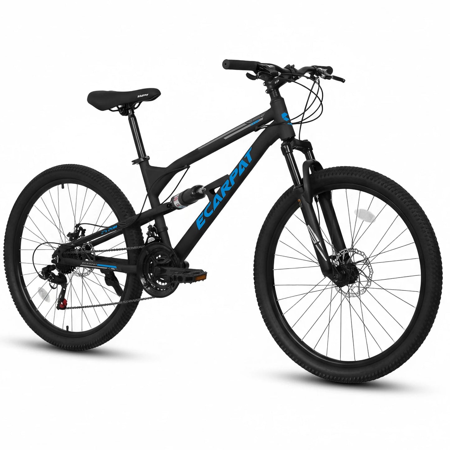 Ecarpat Full Suspension Mountain Bike Unisex 21 Speed Disc Brakes