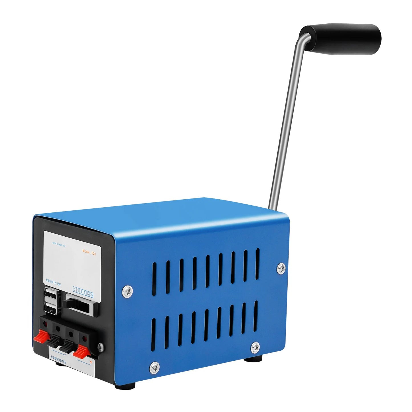 Manual Hand Crank Generator 20W Portable Emergency USB Charger for Travel