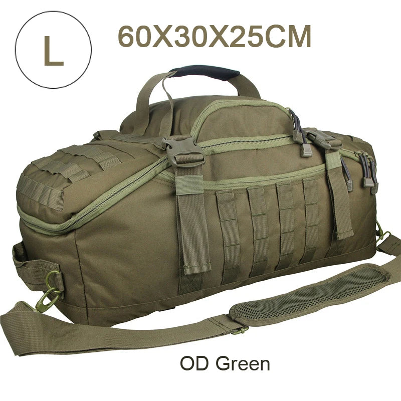 LQARMY 3 Way Duffel Bag Waterproof Travel Bag Unisex Gear