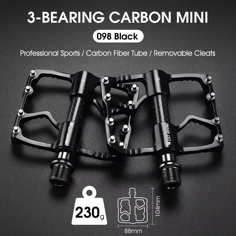 West Biking Ultralight Bicycle Pedals Aluminum Alloy MTB Road