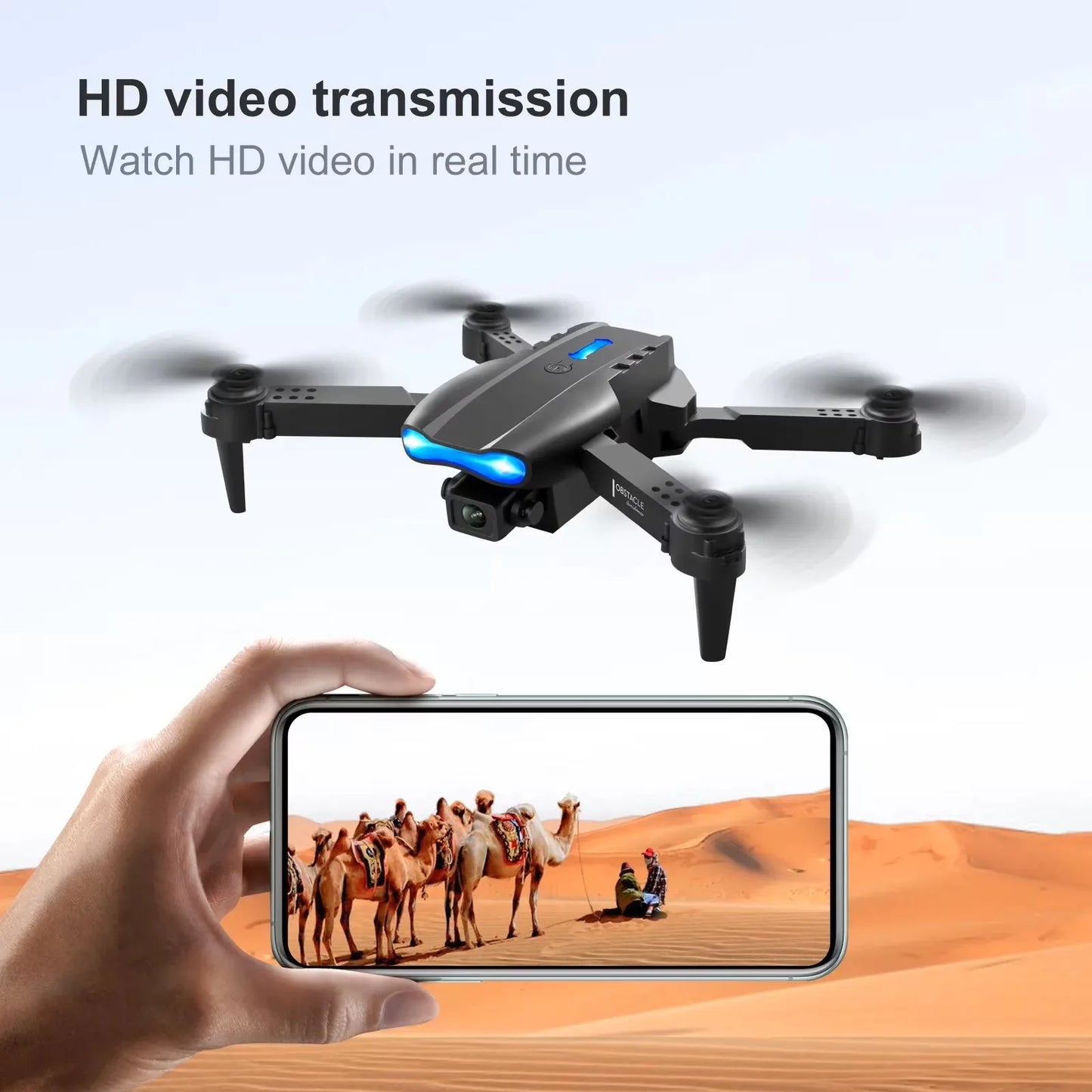 E88PRO MAX Foldable Drone With Dual Cameras And Return Home