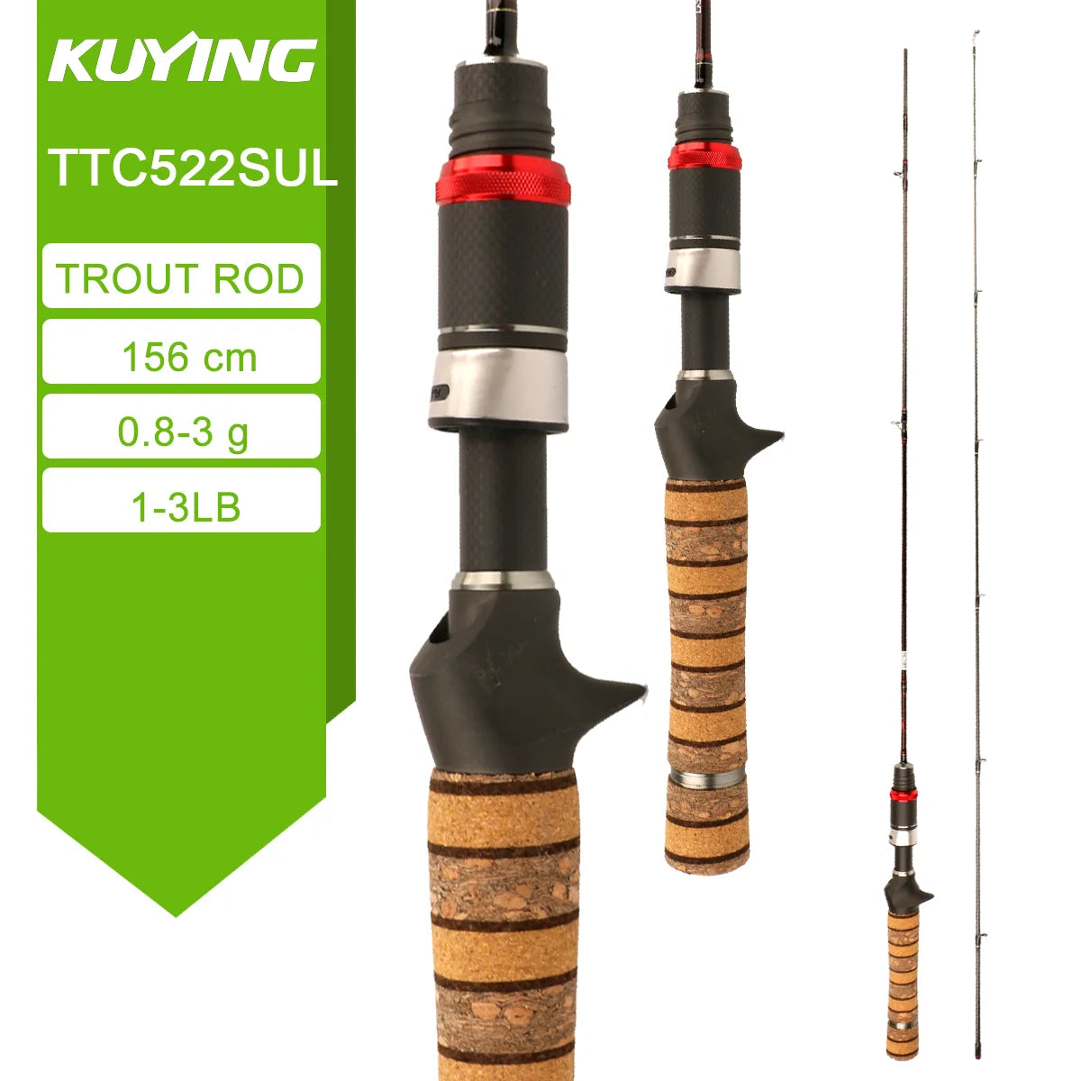 Kuying Teton Spinning Casting Rod For Lure Fishing Fuji Parts