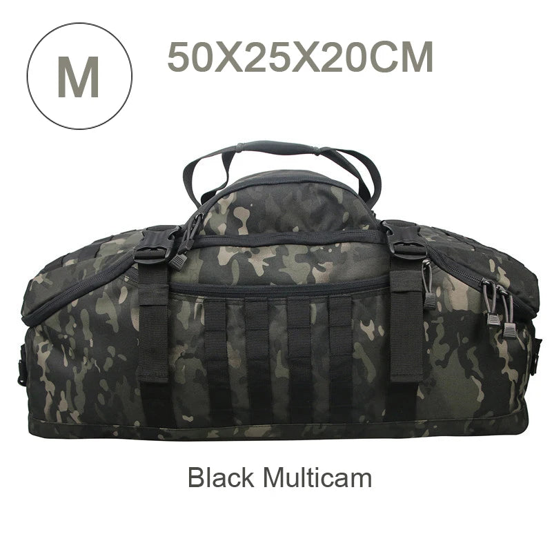 LQARMY 3 Way Duffel Bag Waterproof Travel Bag Unisex Gear