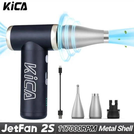 KICA JetFan 2S Portable Air Blower 117000RPM Rechargeable Mini Fan
