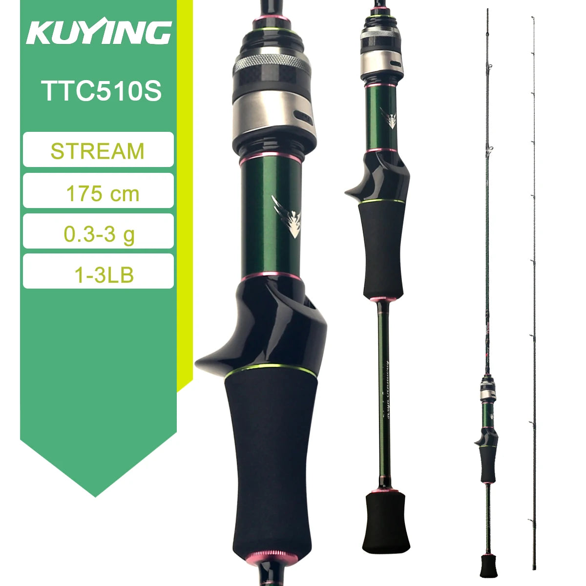 Kuying Teton Spinning Casting Rod For Lure Fishing Fuji Parts