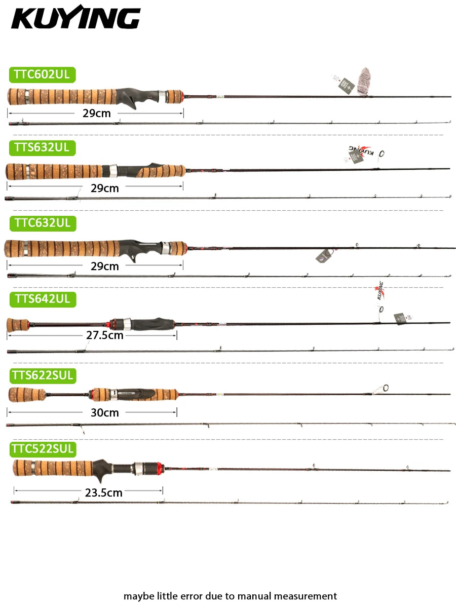 Kuying Teton Spinning Casting Rod For Lure Fishing Fuji Parts