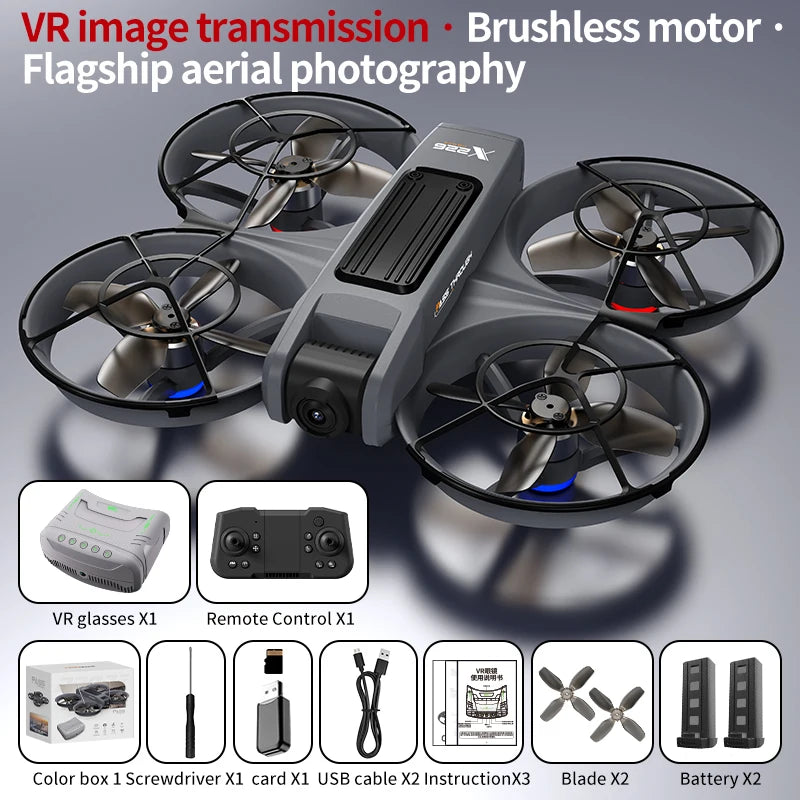Foldable Quadcopter Drone With Dual Cameras And Brushless Motors