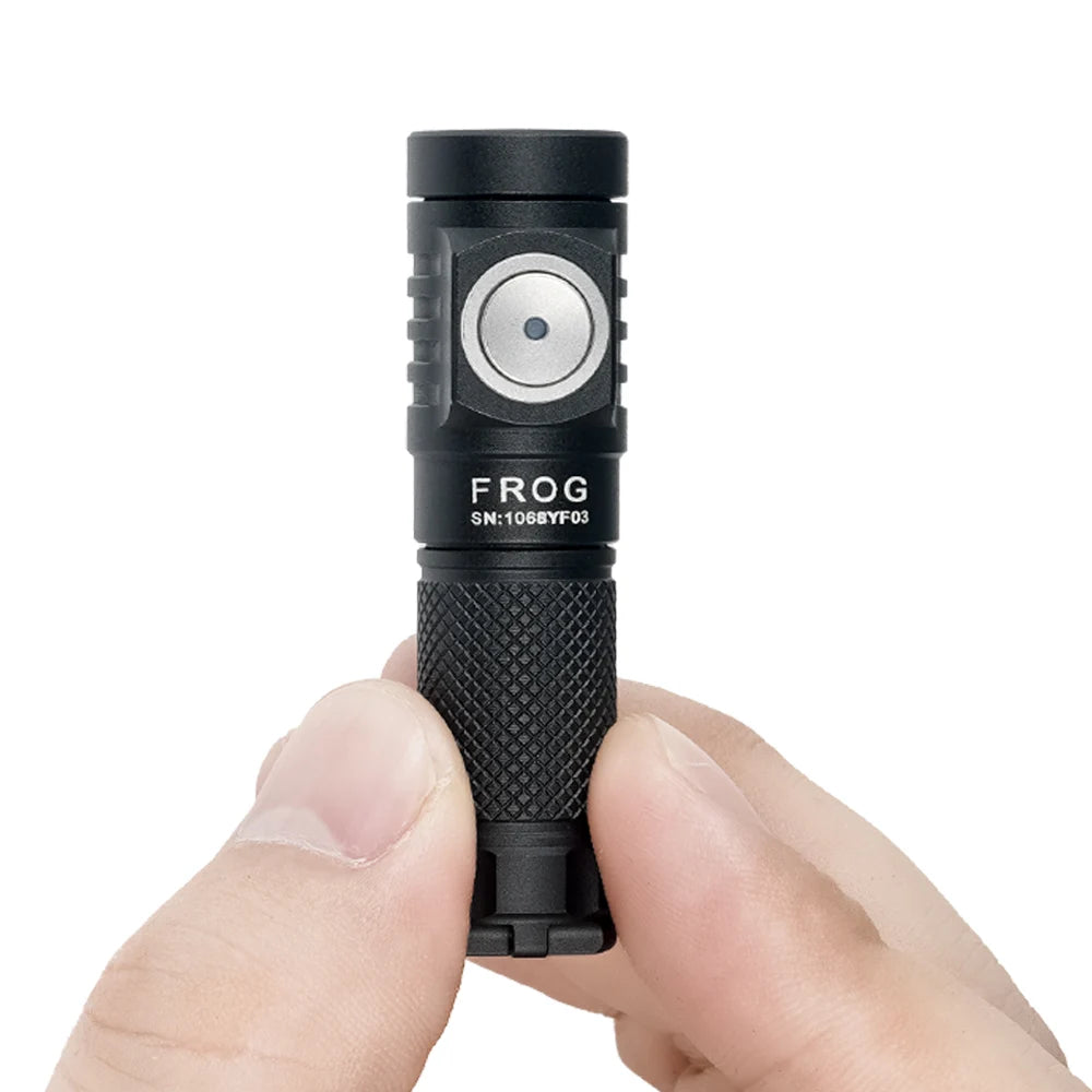 Keychain flashlight Camping Hiking LED Flashlight pocket tool 720 Lumens 115m Range 5 Modes USB-C Rechargeable Lumintop Frog