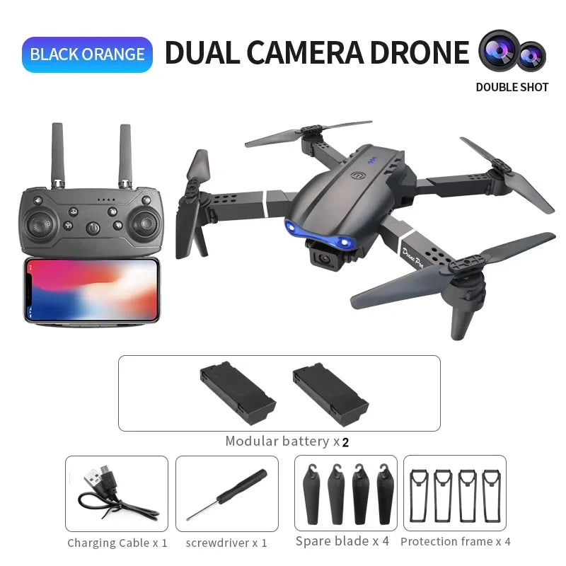 ZNLYRION Dual Camera FPV Drone Optical Flow Hover Foldable Quadcopter