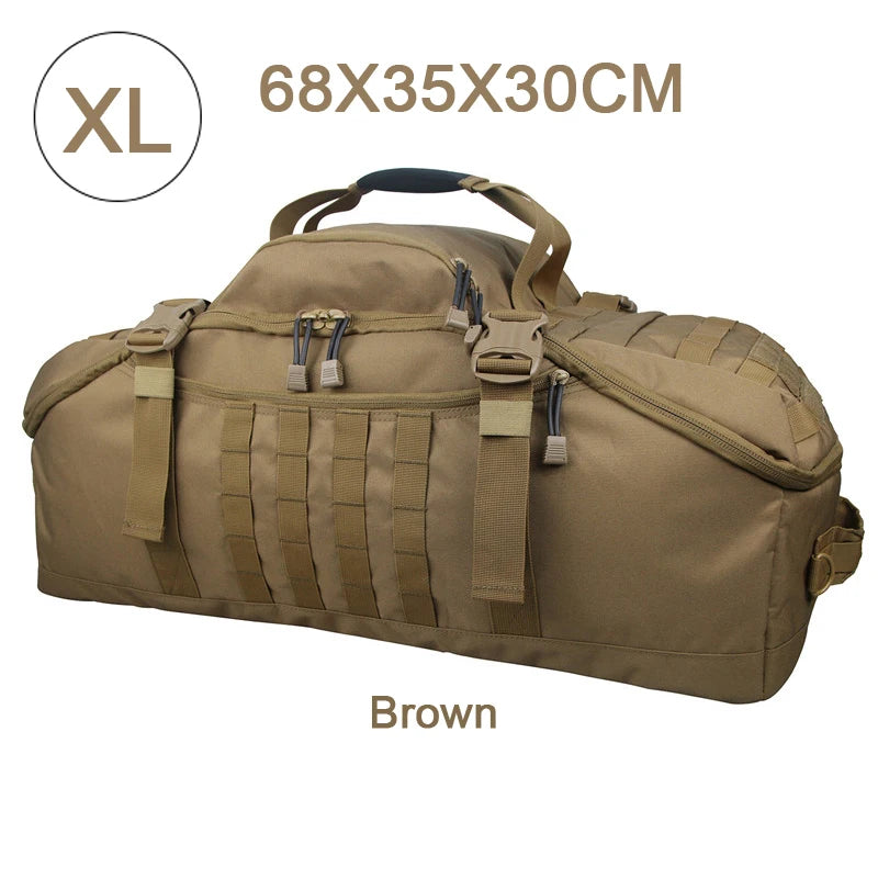 LQARMY 3 Way Duffel Bag Waterproof Travel Bag Unisex Gear