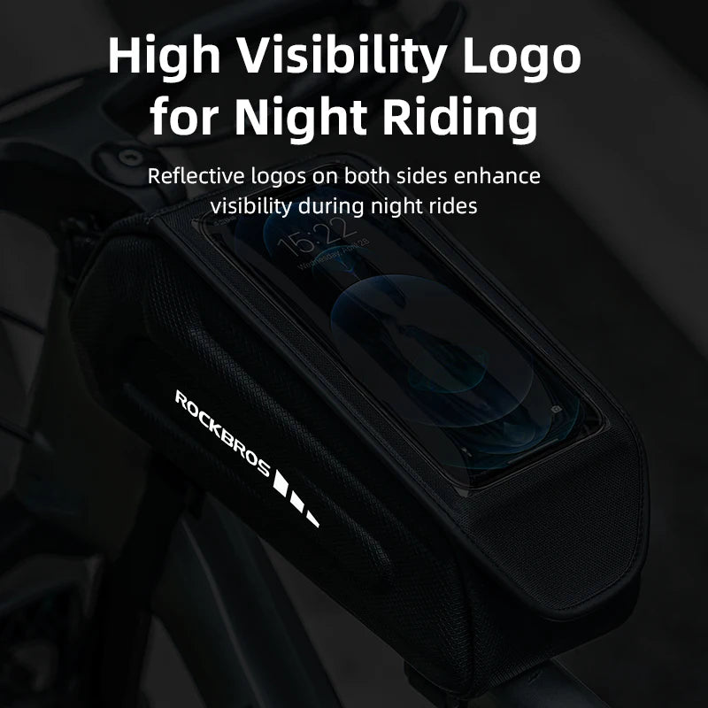 Rockbros Top Tube Bag Touch Screen Phone Holder Waterproof