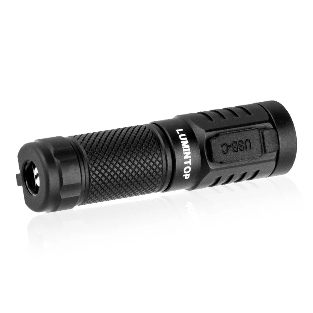 Keychain flashlight Camping Hiking LED Flashlight pocket tool 720 Lumens 115m Range 5 Modes USB-C Rechargeable Lumintop Frog