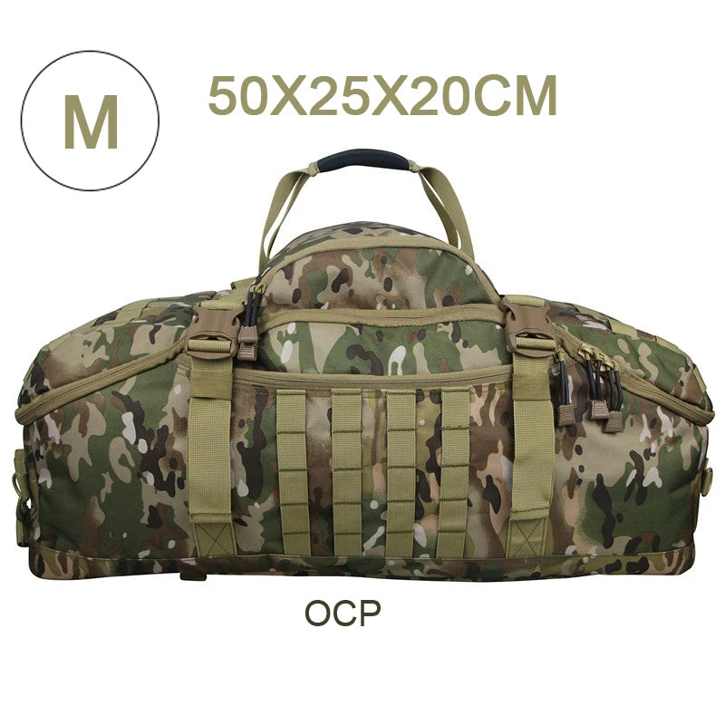 LQARMY 3 Way Duffel Bag Waterproof Travel Bag Unisex Gear