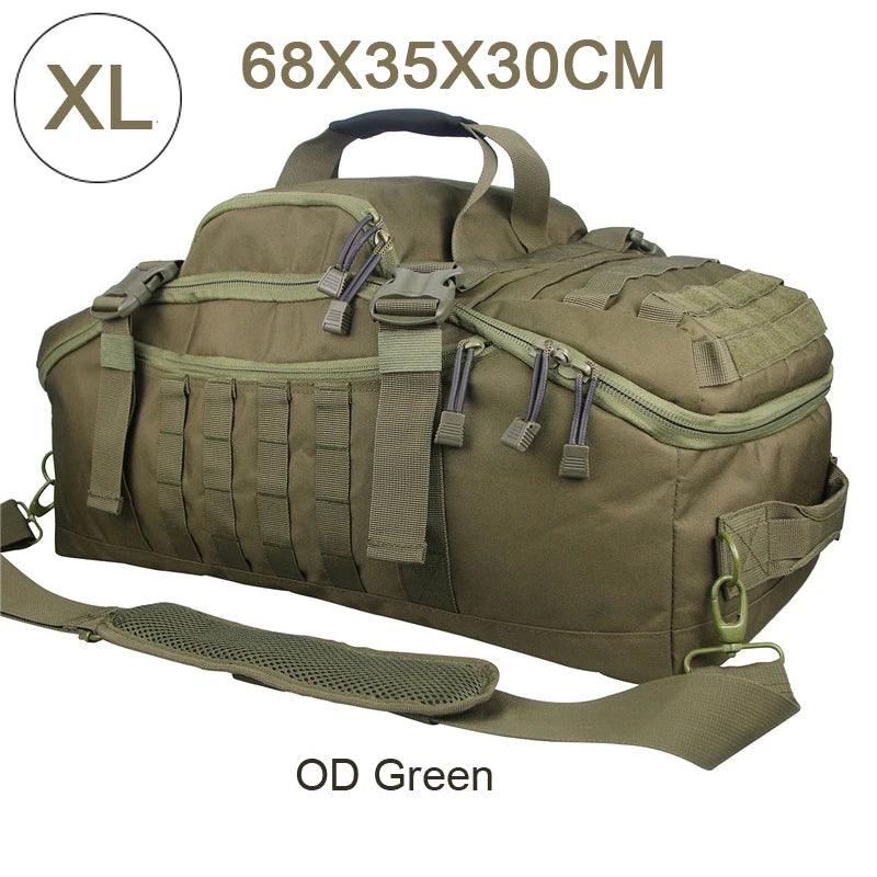LQARMY 3 Way Duffel Bag Waterproof Travel Bag Unisex Gear