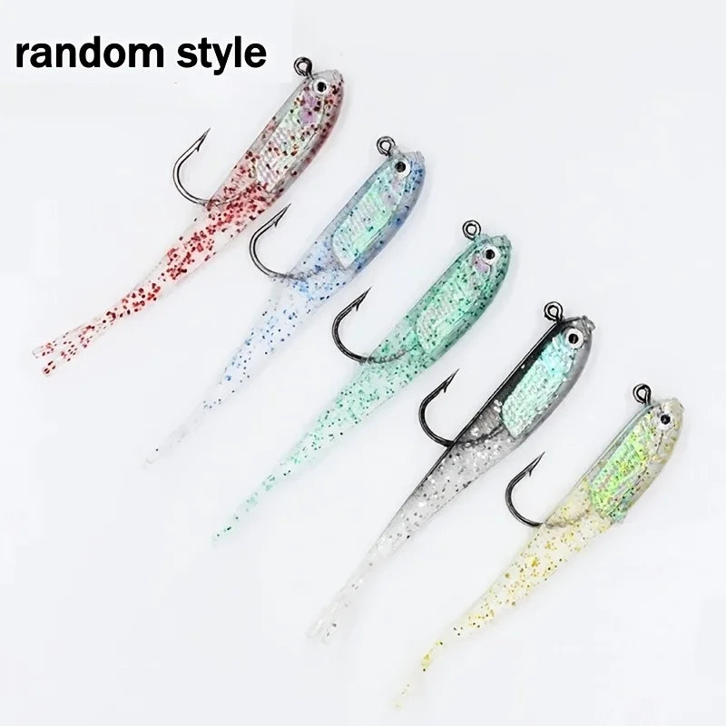 Soft Fishing Bait With Hook Mixed Bionic Baits 29 Pcs Saltwater Freshwater