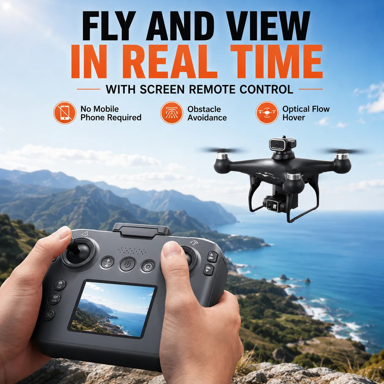 ZNLYRION S116 RC Drone With Brushless Motors Carry Bag Included