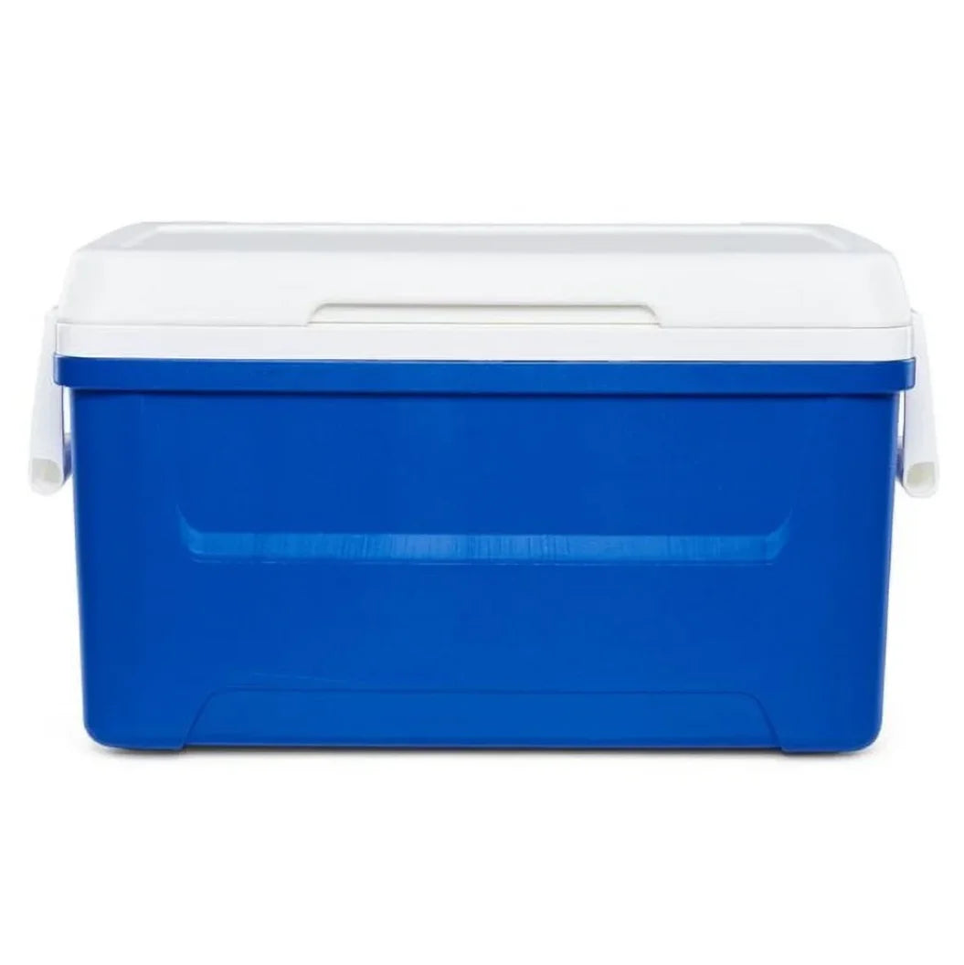 48 QT Red Laguna Hard Sided Insulated Ice Chest Cooler Large Capacity Portable Ice Retention Cool Box With Swing Carry Handles Stain Odor Resistant Liner For Camping Beach Picnic Fishing Outdoor BBQ Travel Drinks Food Storage
