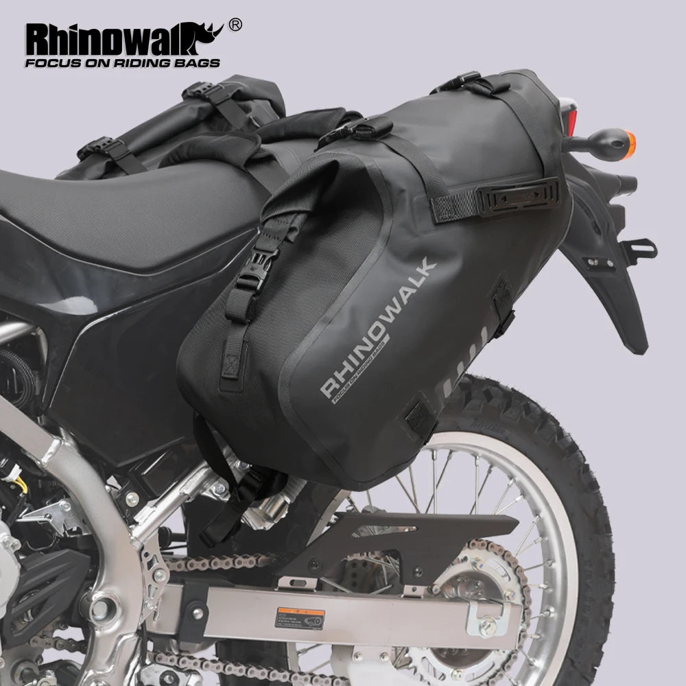Waterproof Motorcycle Saddle Bags 2 Pack Universal Fit